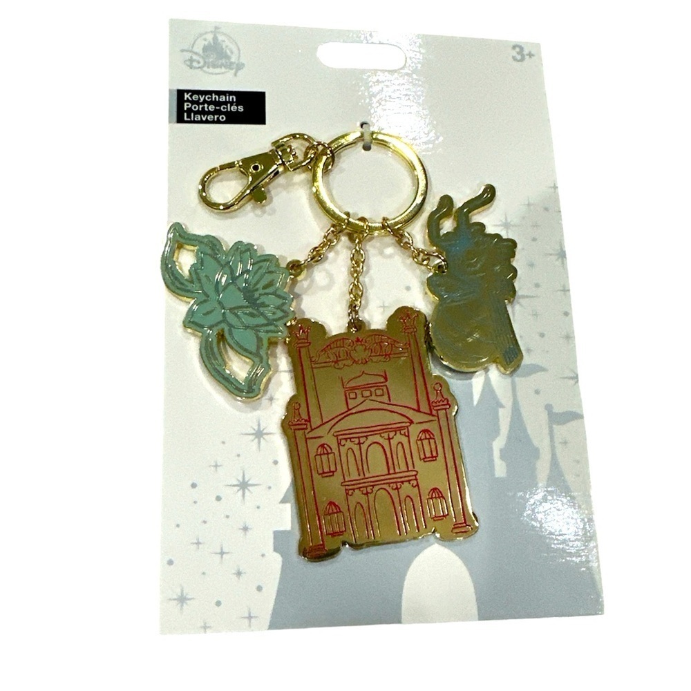 DISNEY PARKS THE PRINCESS & THE FROG RAY FIREFLY METAL KEYCHAIN NEW
